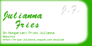 julianna fries business card